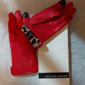 Wilsons Leather Bold Red Women's Gloves